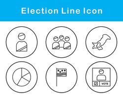 élection vecteur icône ensemble