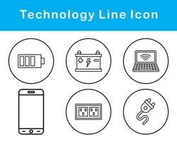 La technologie vecteur icône ensemble