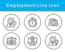 emploi vecteur icône ensemble