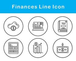 finances vecteur icône ensemble