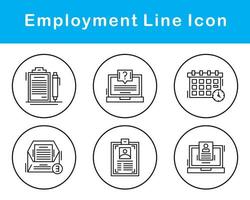 emploi vecteur icône ensemble