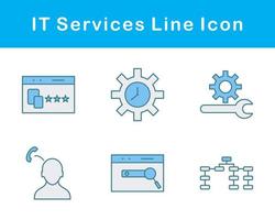 il prestations de service vecteur icône ensemble