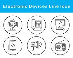 électronique dispositifs vecteur icône ensemble