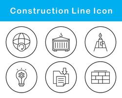 jeu d'icônes vectorielles de construction vecteur