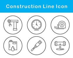 jeu d'icônes vectorielles de construction vecteur