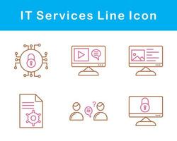 il prestations de service vecteur icône ensemble