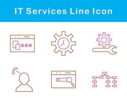 il prestations de service vecteur icône ensemble