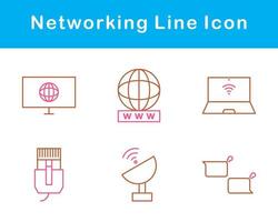 la mise en réseau vecteur icône ensemble