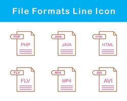 fichier les formats vecteur icône ensemble