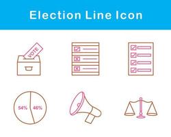 élection vecteur icône ensemble