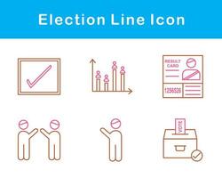 élection vecteur icône ensemble