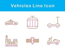 Véhicules vecteur icône ensemble