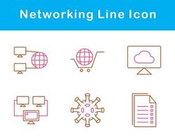 la mise en réseau vecteur icône ensemble