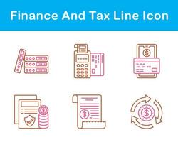 la finance et impôt vecteur icône ensemble