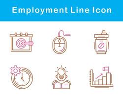 emploi vecteur icône ensemble