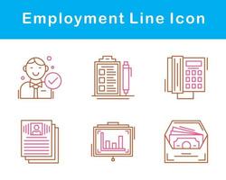 emploi vecteur icône ensemble