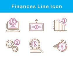 finances vecteur icône ensemble