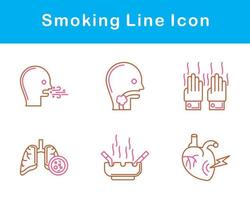 fumeur vecteur icône ensemble