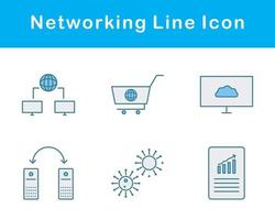 la mise en réseau vecteur icône ensemble