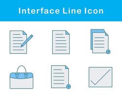 interface vecteur icône ensemble