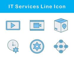 il prestations de service vecteur icône ensemble