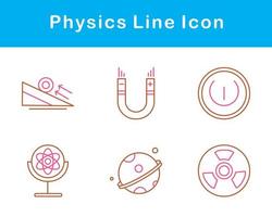 la physique vecteur icône ensemble