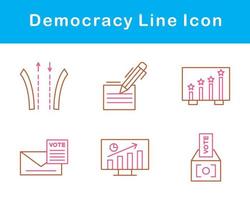 la démocratie vecteur icône ensemble