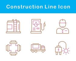 jeu d'icônes vectorielles de construction vecteur