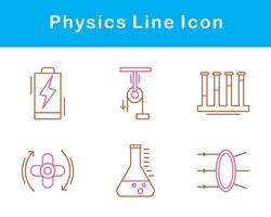 la physique vecteur icône ensemble