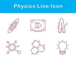 la physique vecteur icône ensemble