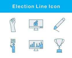 élection vecteur icône ensemble