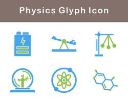 la physique vecteur icône ensemble