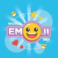 vecteur illustration de monde emoji journée