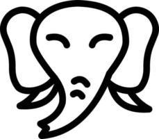 illustration vectorielle d'éléphant sur fond.symboles de qualité premium.icônes vectorielles pour le concept et la conception graphique. vecteur