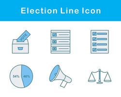 élection vecteur icône ensemble