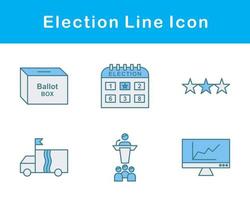 élection vecteur icône ensemble