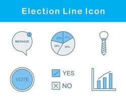 élection vecteur icône ensemble