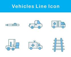 Véhicules vecteur icône ensemble