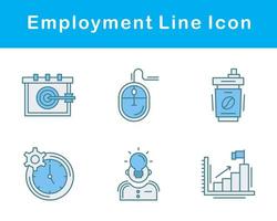 emploi vecteur icône ensemble