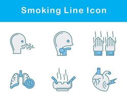 fumeur vecteur icône ensemble