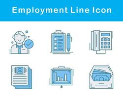 emploi vecteur icône ensemble