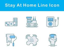 rester à Accueil vecteur icône ensemble