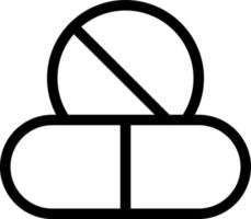 illustration vectorielle de pilules sur un fond. symboles de qualité premium. icônes vectorielles pour le concept et la conception graphique. vecteur