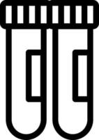 illustration vectorielle de tube à essai sur fond. symboles de qualité premium. icônes vectorielles pour le concept et la conception graphique. vecteur