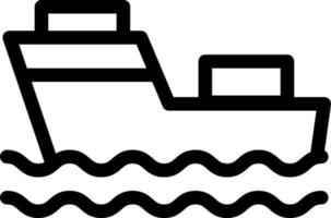 illustration vectorielle de bateau sur fond.symboles de qualité premium.icônes vectorielles pour le concept et la conception graphique. vecteur