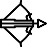 illustration vectorielle de tir à l'arc sur fond. symboles de qualité premium. icônes vectorielles pour le concept et la conception graphique. vecteur