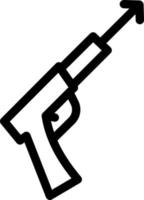 La Flèche pistolet vecteur illustration sur une background.premium qualité symboles.vecteur Icônes pour concept et graphique conception.