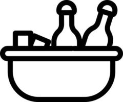 illustration vectorielle de bouteilles de vin sur fond.symboles de qualité premium.icônes vectorielles pour le concept et la conception graphique. vecteur