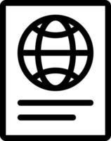 illustration vectorielle de passeport sur fond.symboles de qualité premium.icônes vectorielles pour le concept et la conception graphique. vecteur