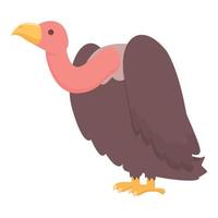 tatouage vautour icône dessin animé vecteur. la nature oiseau vecteur